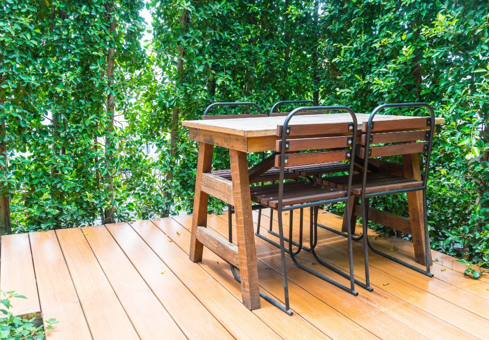 Terrasse en bois exotique